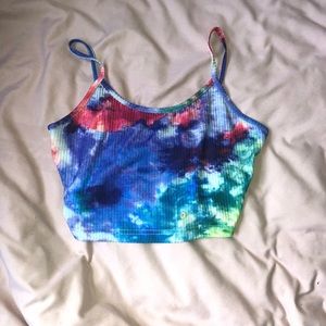 tie dye crop top